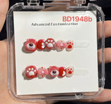 Sweet Cartoon Candy Kids Press On Nails Assorted Set