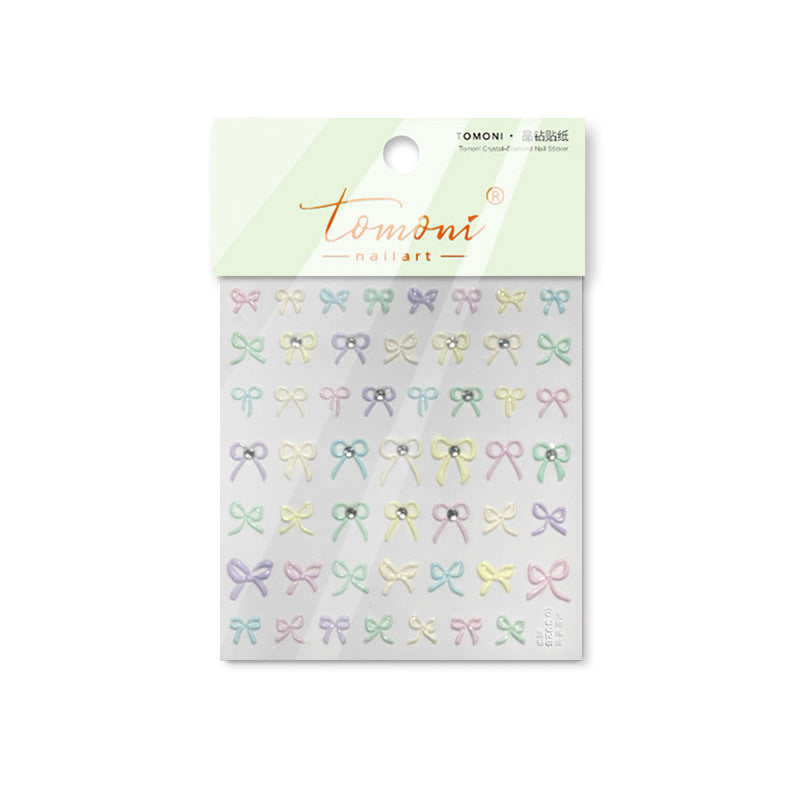 365nails: "Pastel Crystal Bow" – nail art stickers