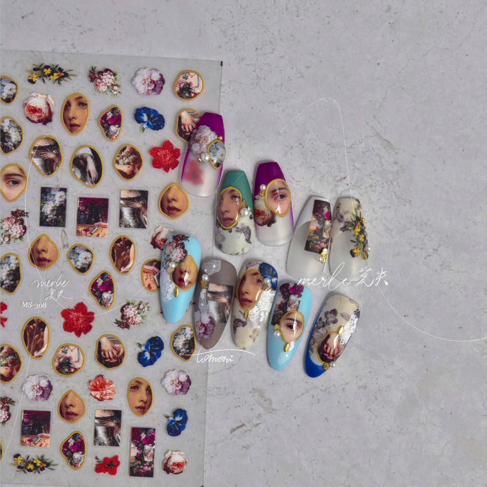 365nails: "Vintage Portrait Frame" – Nail Art Stickers