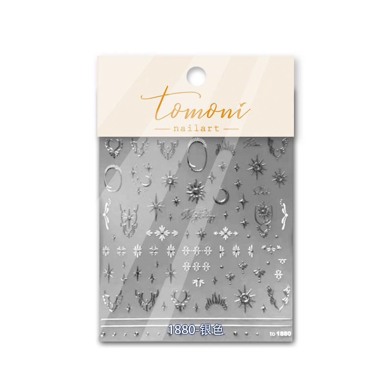 Vintage Celestial Starry Nail Art Set