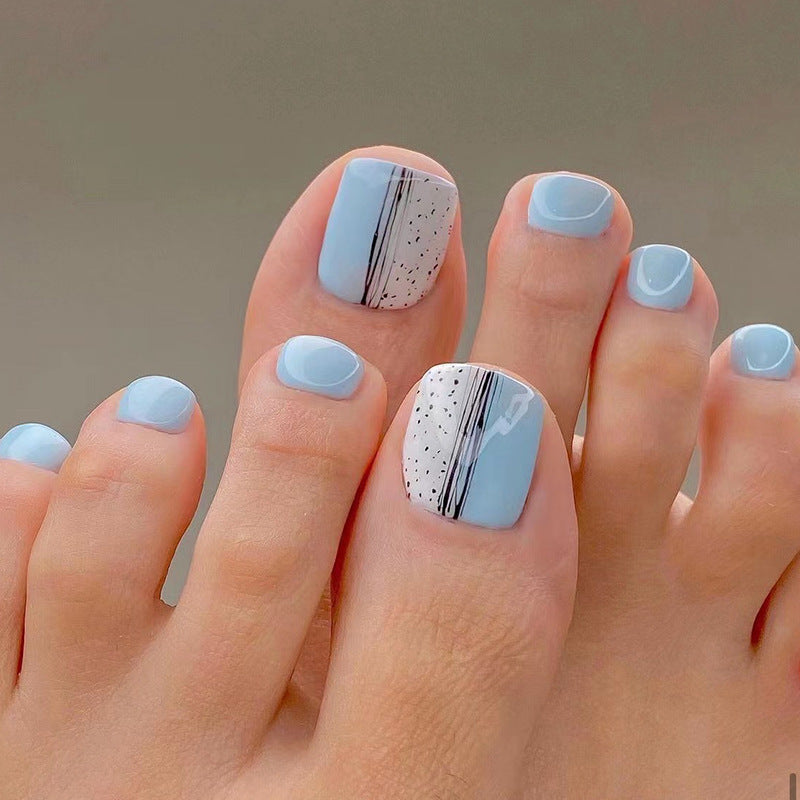 可穿戴趾甲貼 甲貼 可移除 美白 假趾甲 成品 批發｜365nails