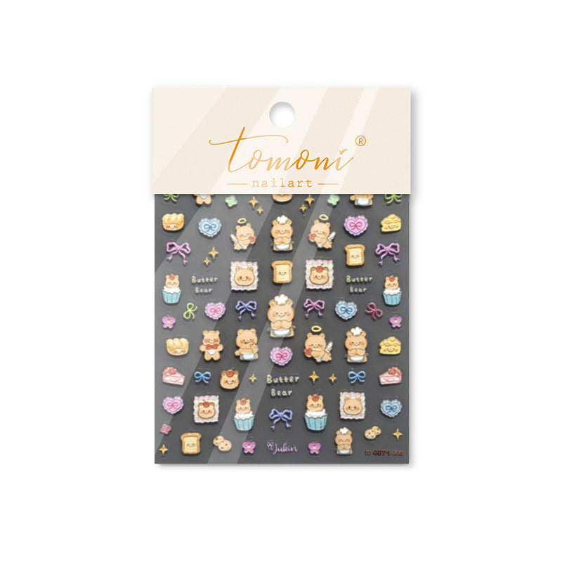 365nails: "Panadería Osito Mantequilla" – pegatinas para uñas