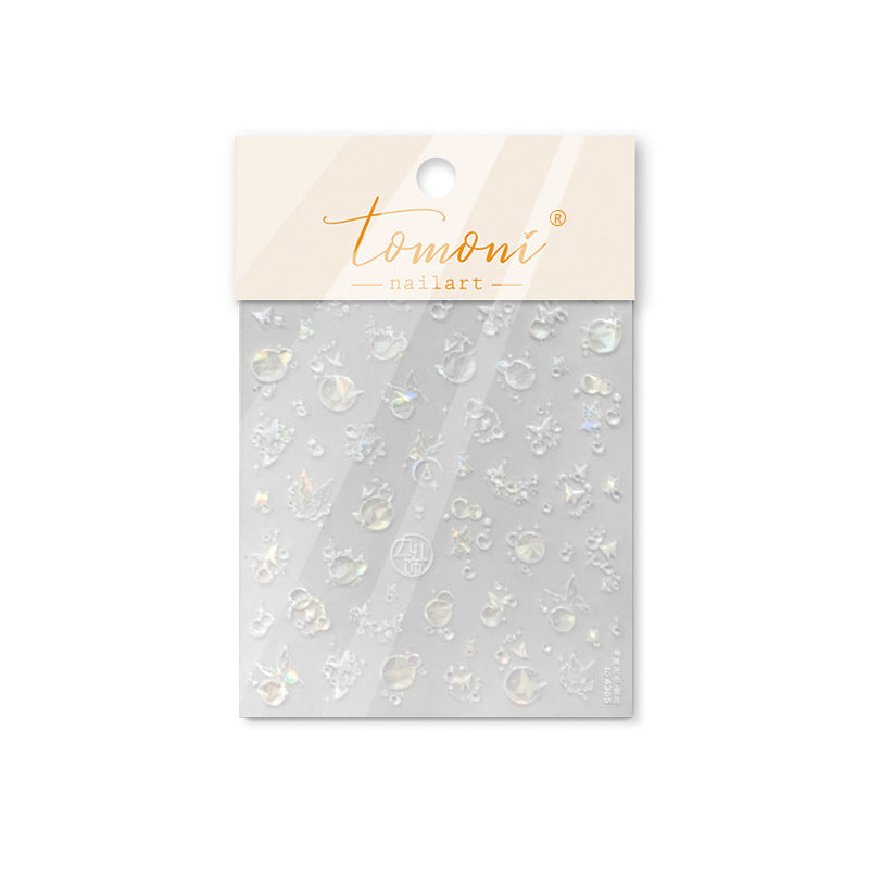 365nails: "Gold Metallic Butterfly Bubble" – Nail Art Stickers