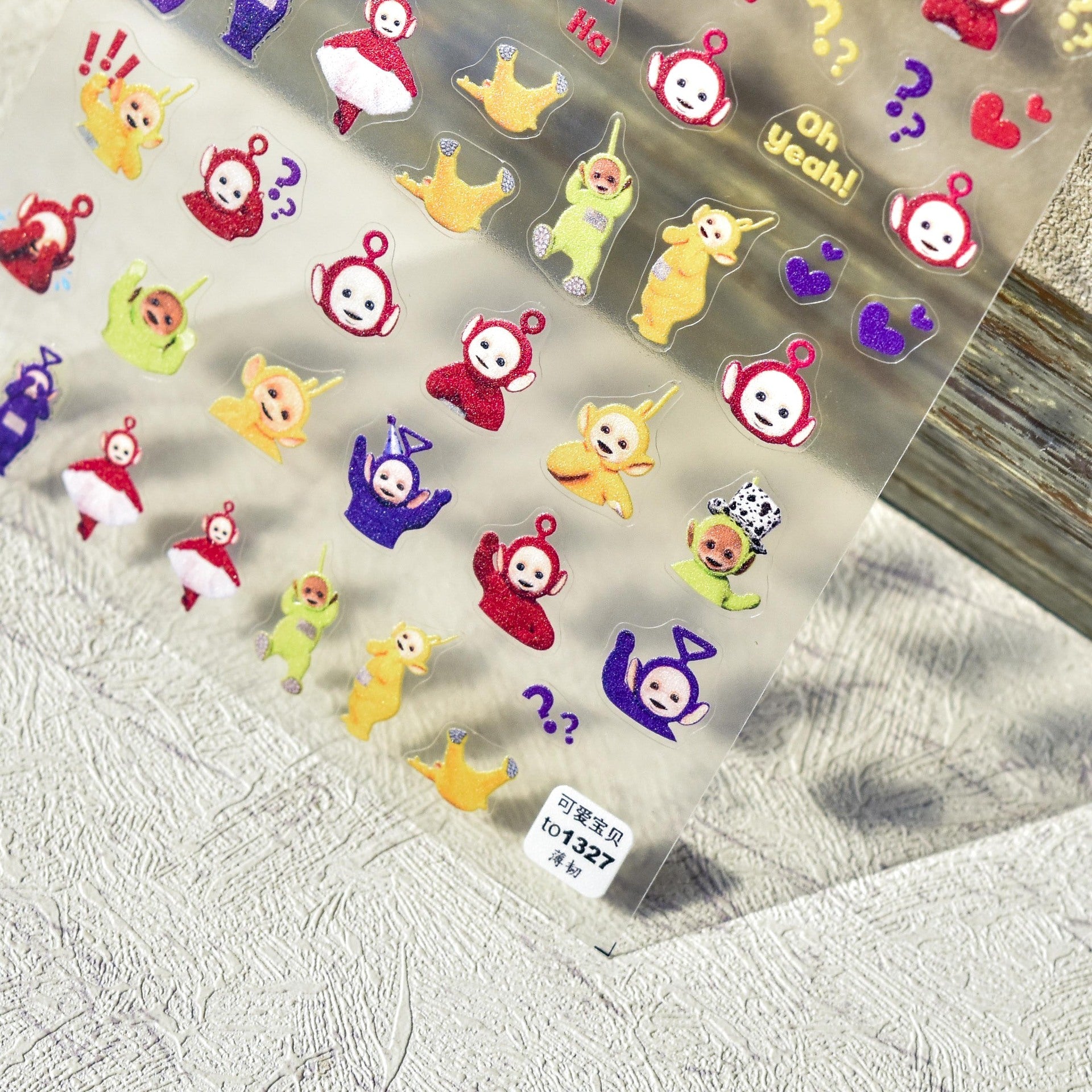 Teletubbies 指甲貼 – 5D 立體壓花 經典卡通套組