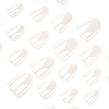 White solid color coating wearing nail piece wholesale short round Yiwu nail art simple beauty wearing fake nails