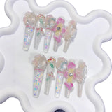 Iridescent Floral Extra Long Press On Nails