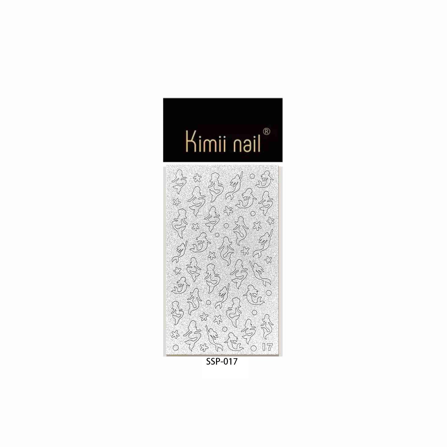 Silver Glitter Stripe: "Minimalist Shimmer" – Nail Sticker