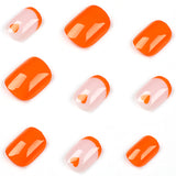 Unhas French Love Press Laranja Unhas Laranja ｜365nails