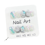 Uñas postizas hechas a mano con un bonito parche corto para uñas, pegatinas para uñas usables, venta al por mayor | 365nails
