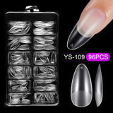 365nails: "Multi-Style Clear Nail Tips" – Assorted Nail Extension Set