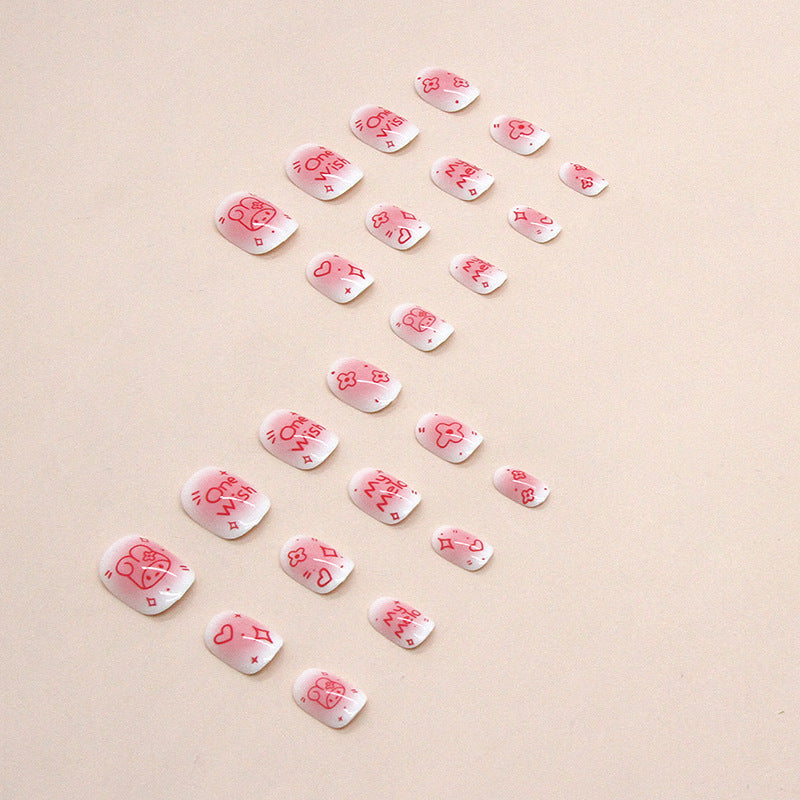 Unhas curtas e fofas para crianças ｜365nails