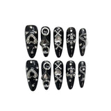 Tokyo Wear nails, Dark Mine, Dark Spice Girl Style Nail Art Handmade Finished Products | 365nails