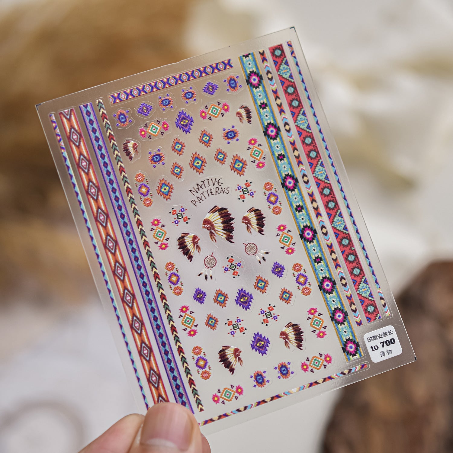 Luxury Teddy Bear: "Big Head Teddy" – 3D Embossed Nail Sticker