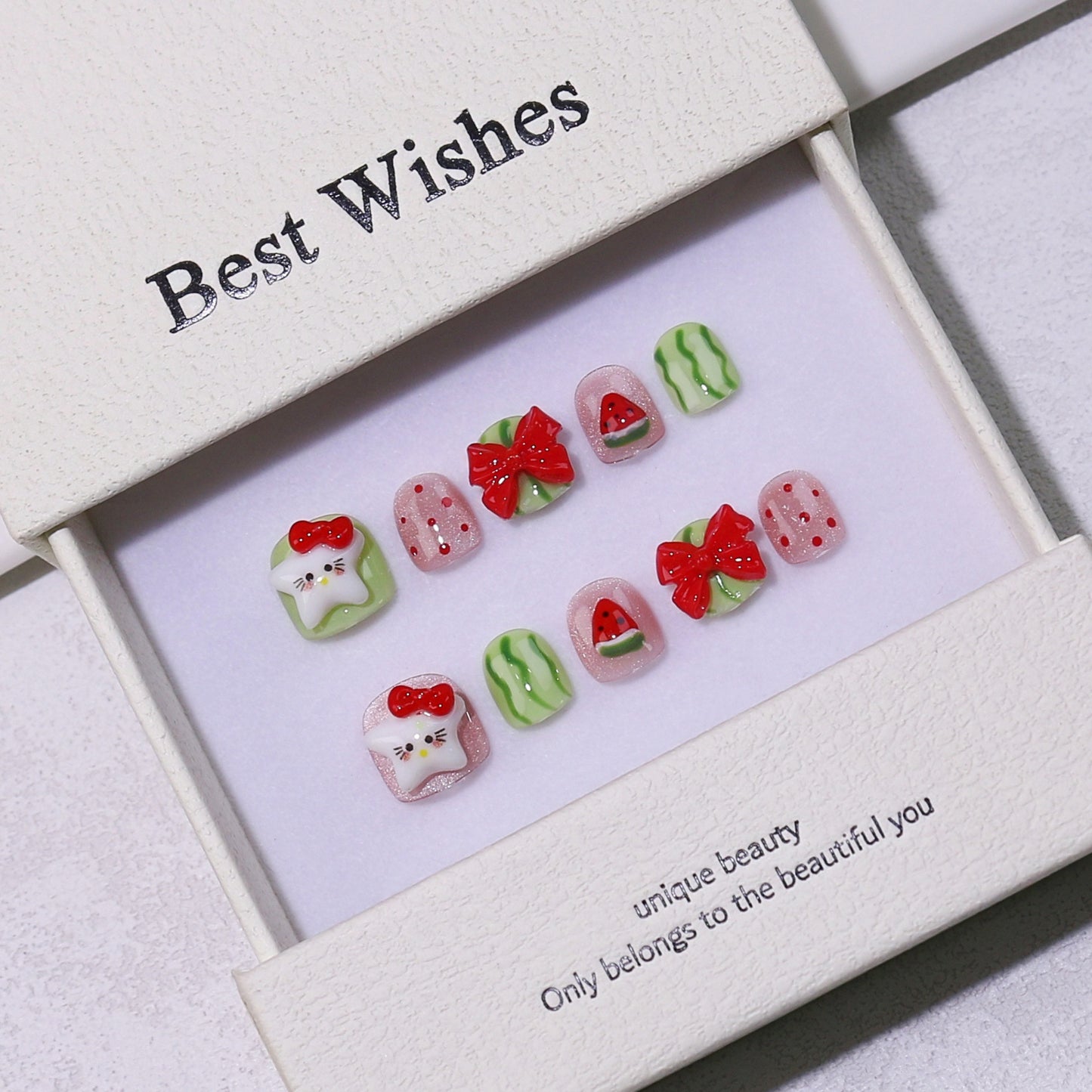 Children's special cute cartoon nail art 3-12 years old girls and children nail art film