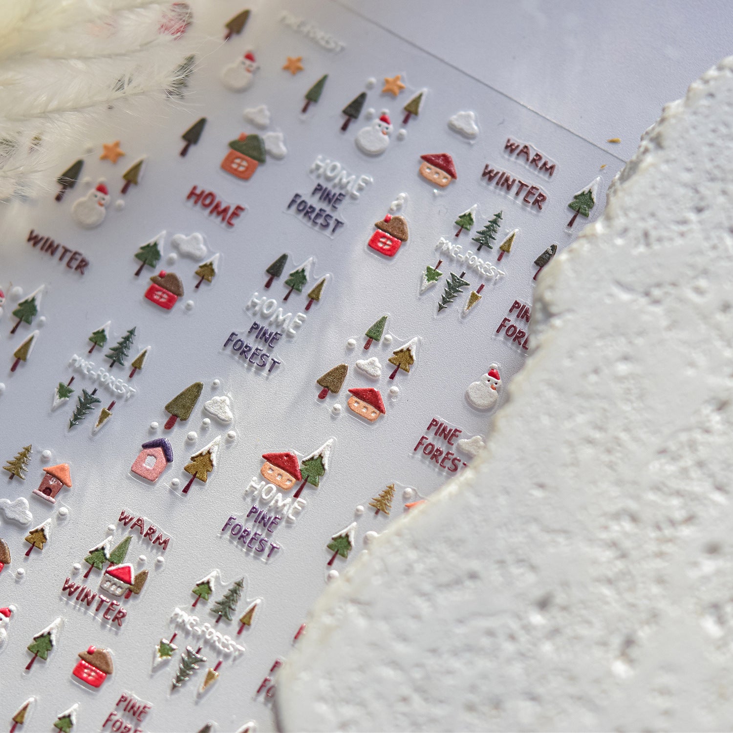 365nails: "Cozy Winter Forest" – nail art stickers