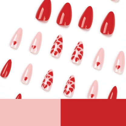 press on nails pads Pink love nails pads press on nails pads Wholesale nails pads Finished products Detachable nails pads, press on nails pads｜365nails