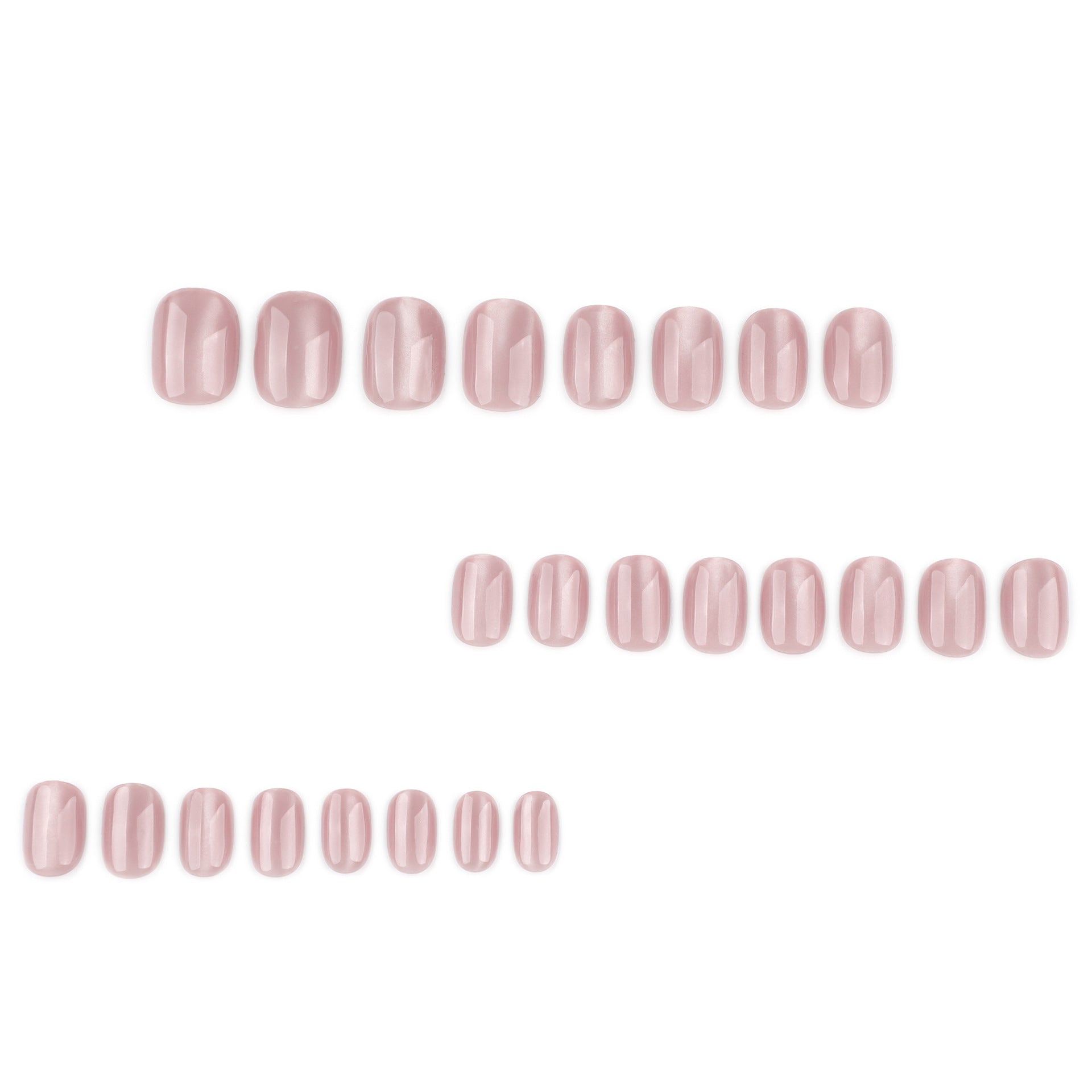 Soft Pink Glow Round Nails for Everyday Elegance