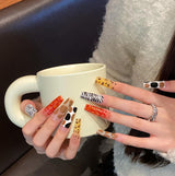 Pure handmade press on nails   nail art fake nails beauty | 365nails