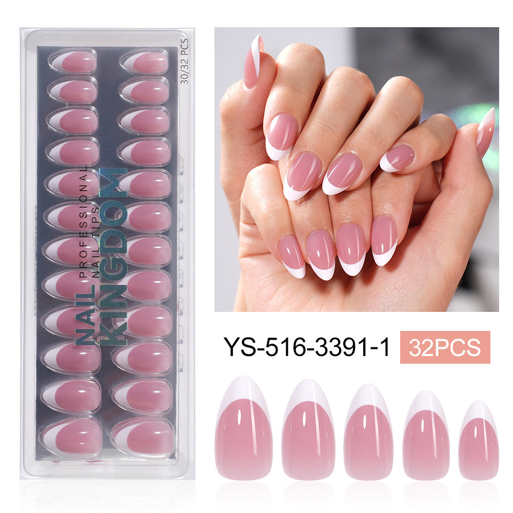 "Classic White French" - Timeless 32Pcs Press-On Nails Set
