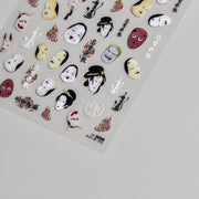 365nails: "Traditional Japanese Noh Mask" – nail art stickers