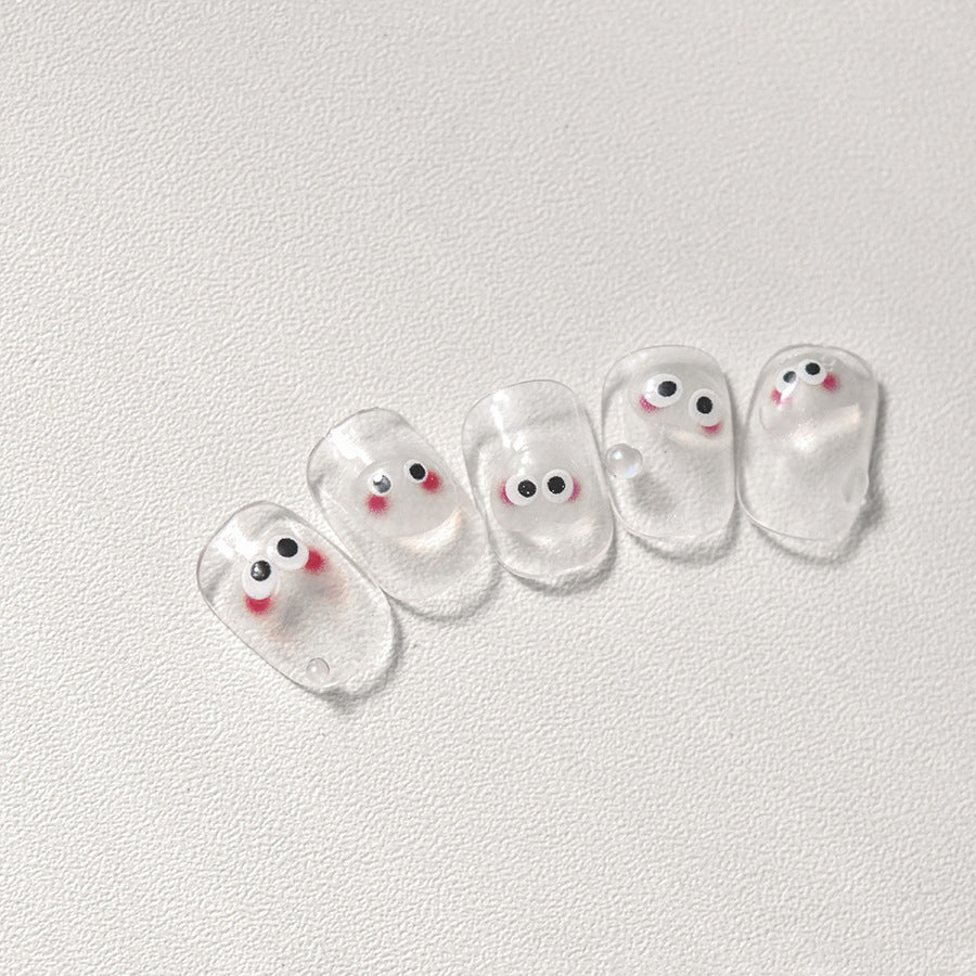 365nails: "kawaii visage mignon emoji en relief" – Autocollants pour ongles