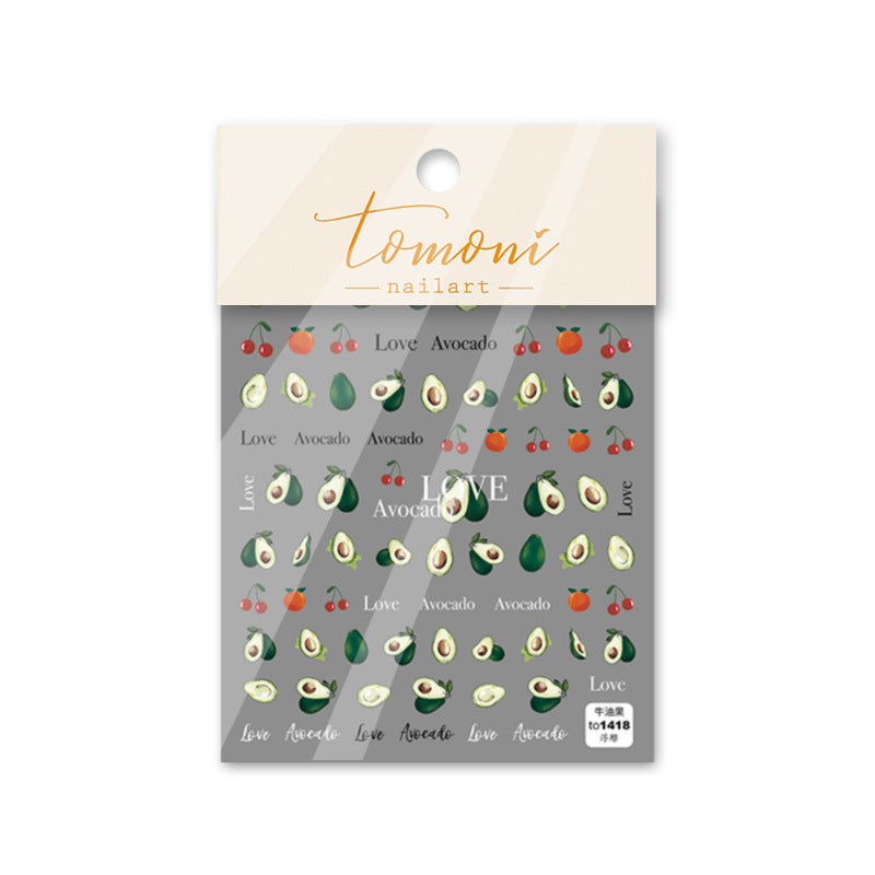 365nails: "Fresh Avocado & Cherry" – nail art stickers