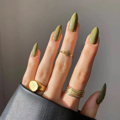 Medium and Long Collection Solid Color Nail Sheet Wholesale Nail Art Finished  Nail Patch Advanced ｜365nails