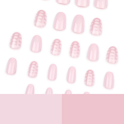 hot-selling wearing nail fake nail short short round nail piece press on nails nail piece wholesale｜365nails