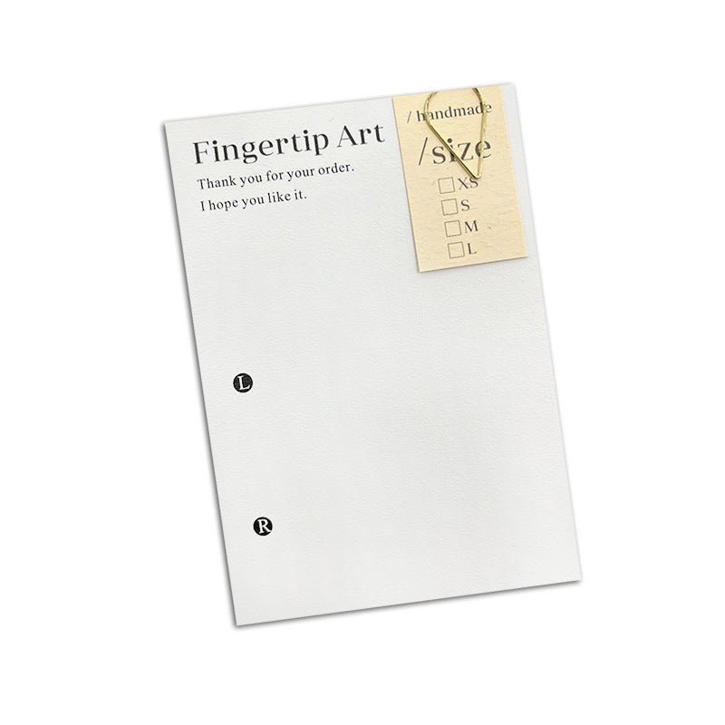 Minimal Packaging Cards for Press On Nail Sets (MOQ=50)