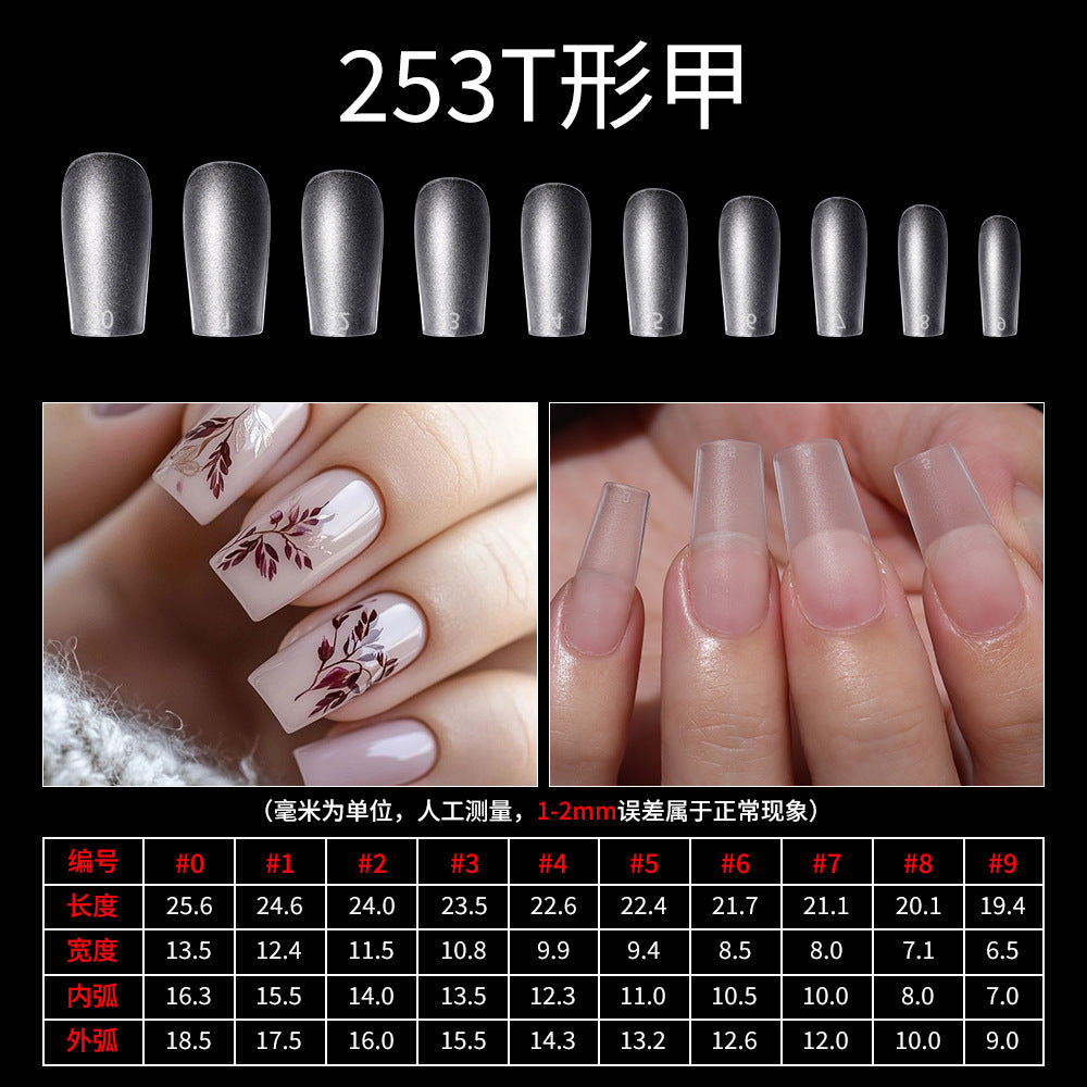365nails 扁平甲救星｜霧面免銼 尖形與棺材形甲片，適合扁平指甲