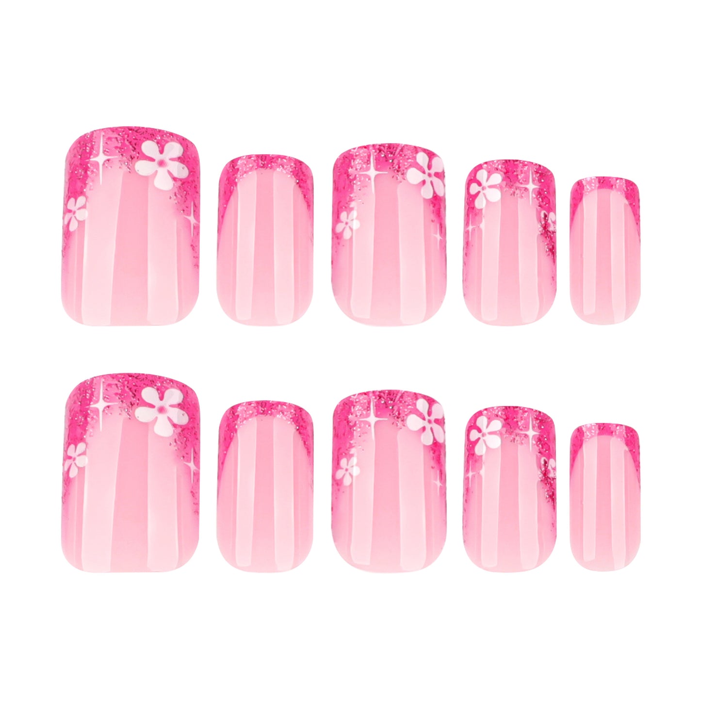 hot-selling French rose red glitter,  , short square nail, nail art, ｜365nails