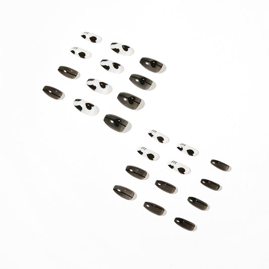 Smoky cold wind Spade heart wearing Nail Art Finished Nail Art Patch False Nail Removable Nail Patch Nail Patch｜365nails