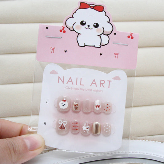Fine flash cat eye kids nails｜365nails
