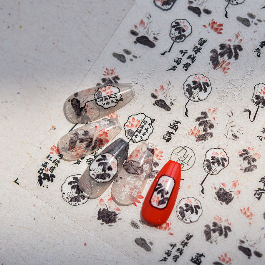 365nails: "Bamboo and Calligraphy" – nail art stickers