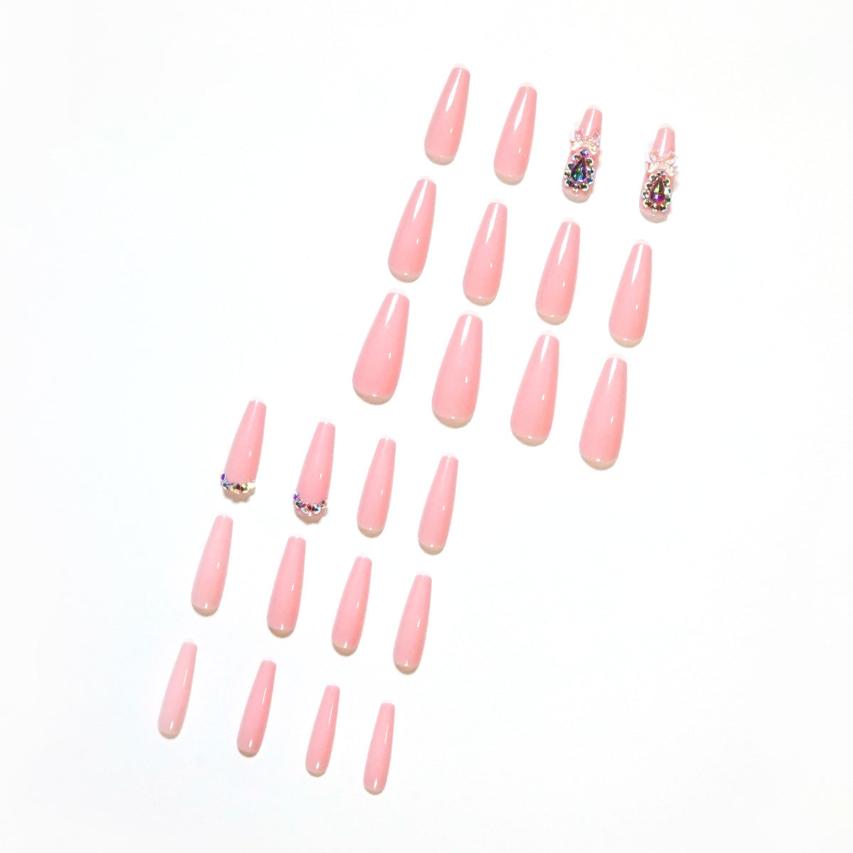 Full diamond  bow nail patch  direct supply   art press on nails｜365nails