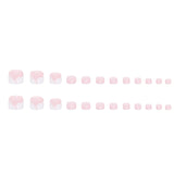 Unhas postiças francesas simples de margarida branca, unhas postiças pequenas para meninas, manicure especial para unhas postiças｜365nails