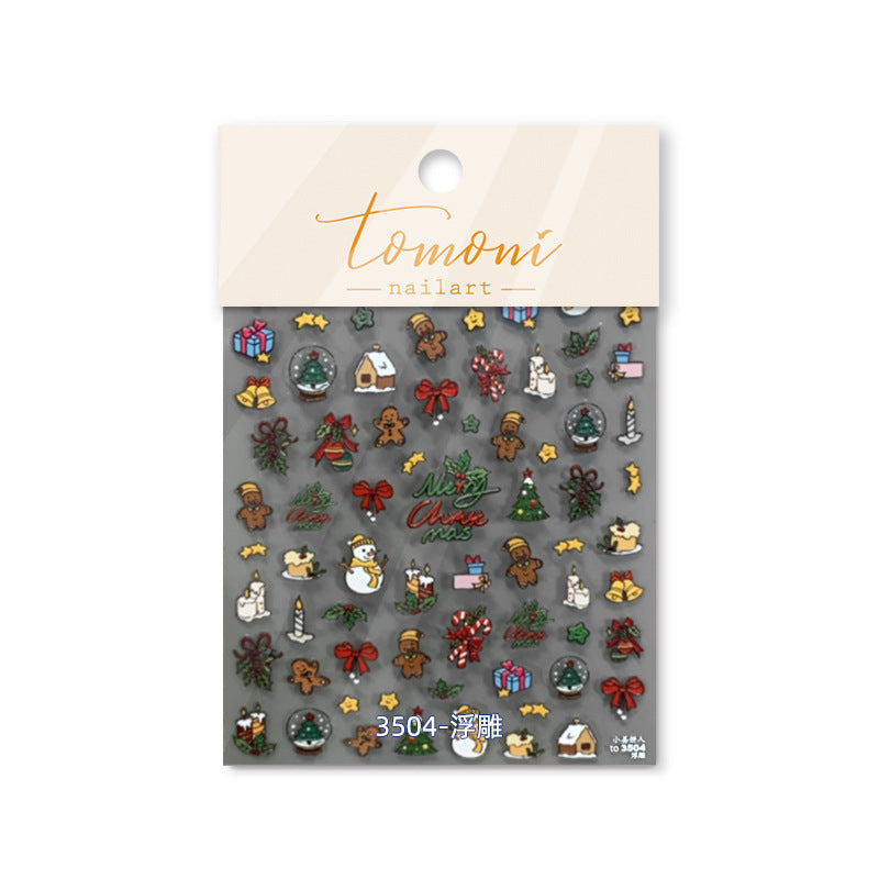 Christmas Cozy Delights – 3D Embossed Holiday Nail Art Set