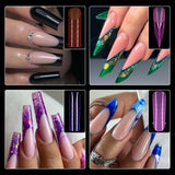 Nail Tips Nail mold crystal color extension without paper tray rapid phototherapy extension nail piece 288 pieces boxed  nail film set