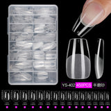 365nails Full-Matte Nail Tips | Multi-Shape Nail Extension Set with Storage Case