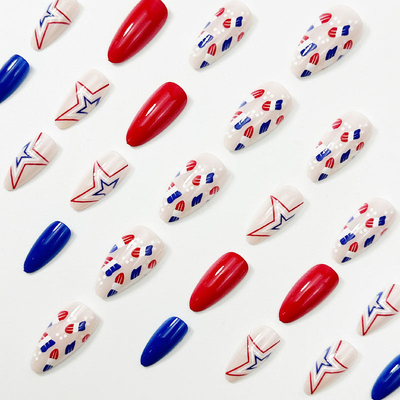 365nails: "Patriotic Stars"