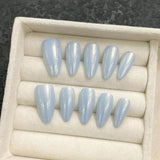 Nuevas uñas postizas hechas a mano, versátiles, blancas, sencillas, galvanizadas, cian, uñas artísticas, red, rojo, explosión | 365nails