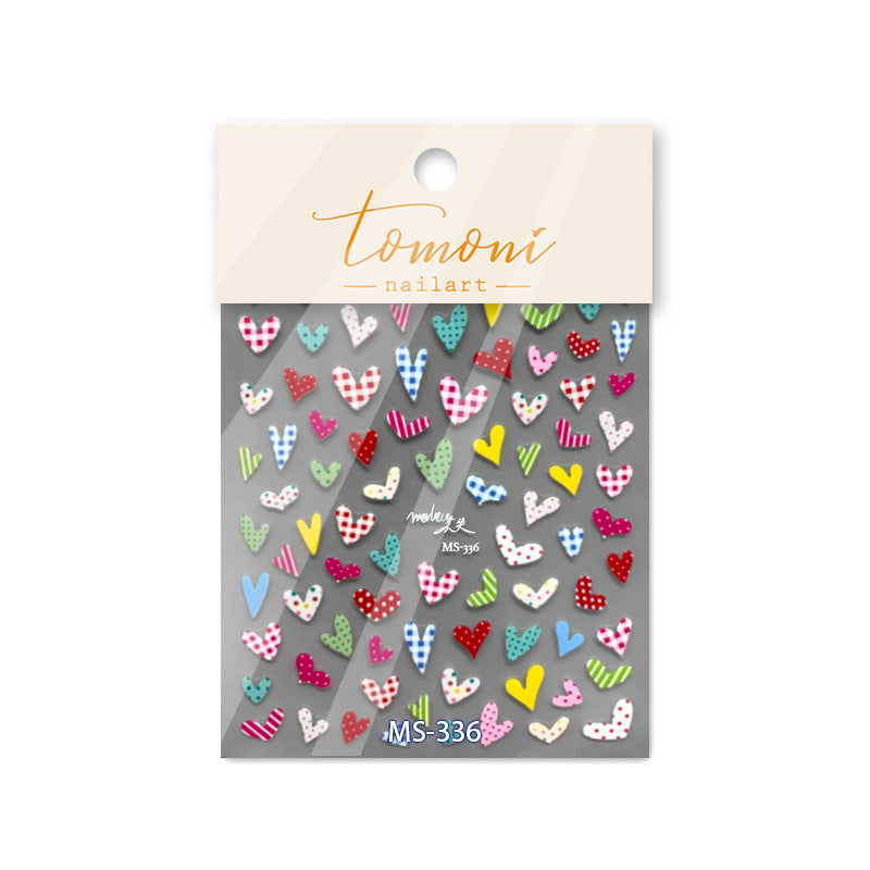 Pastel Gingham – French Tip Nail Art Accent Set