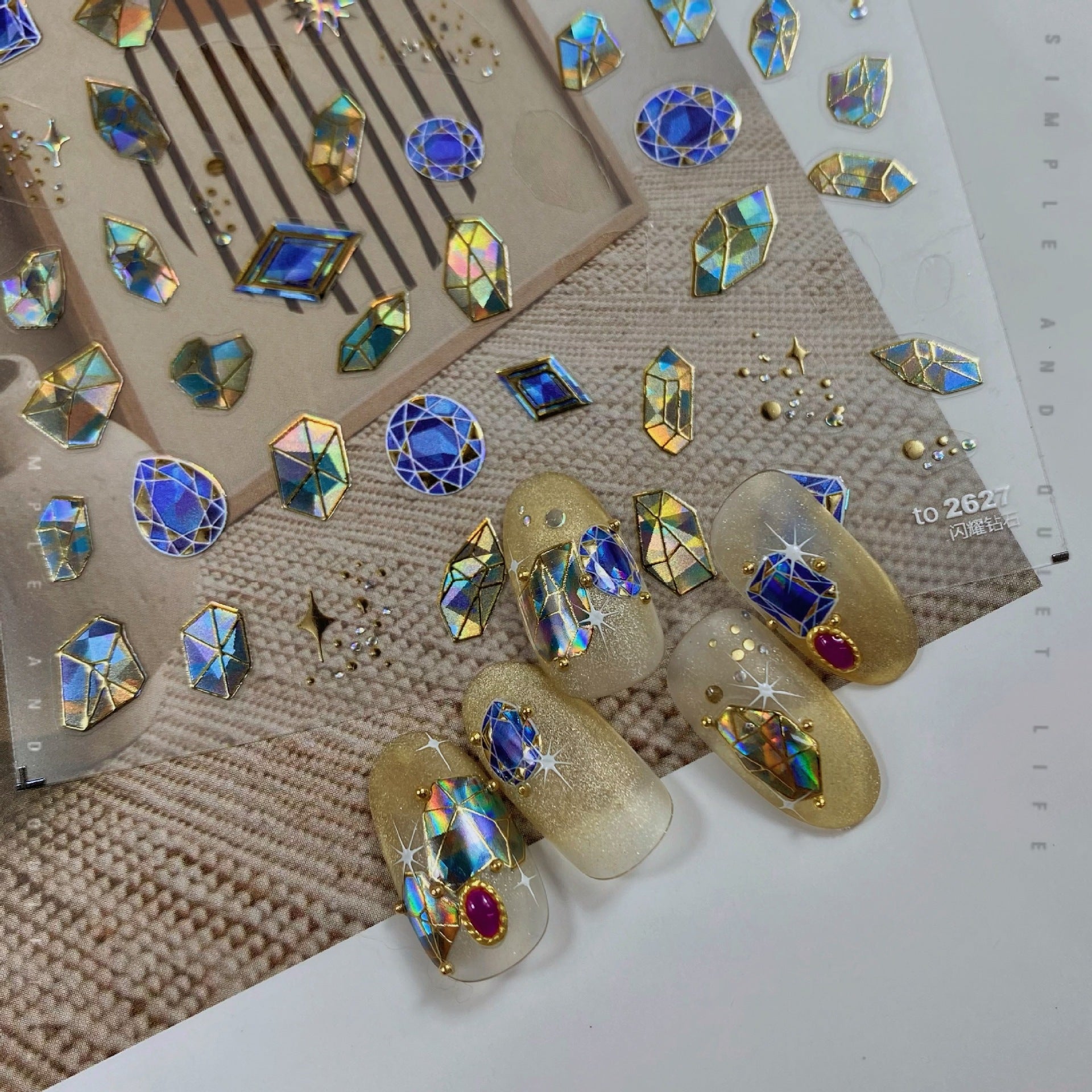 Gemstone Hologram – Crystal Nail Art Accent Set
