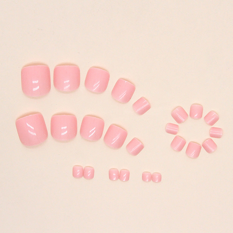 少女嫩粉 清新夏季新款 足用可拆卸穿戴甲｜365nails