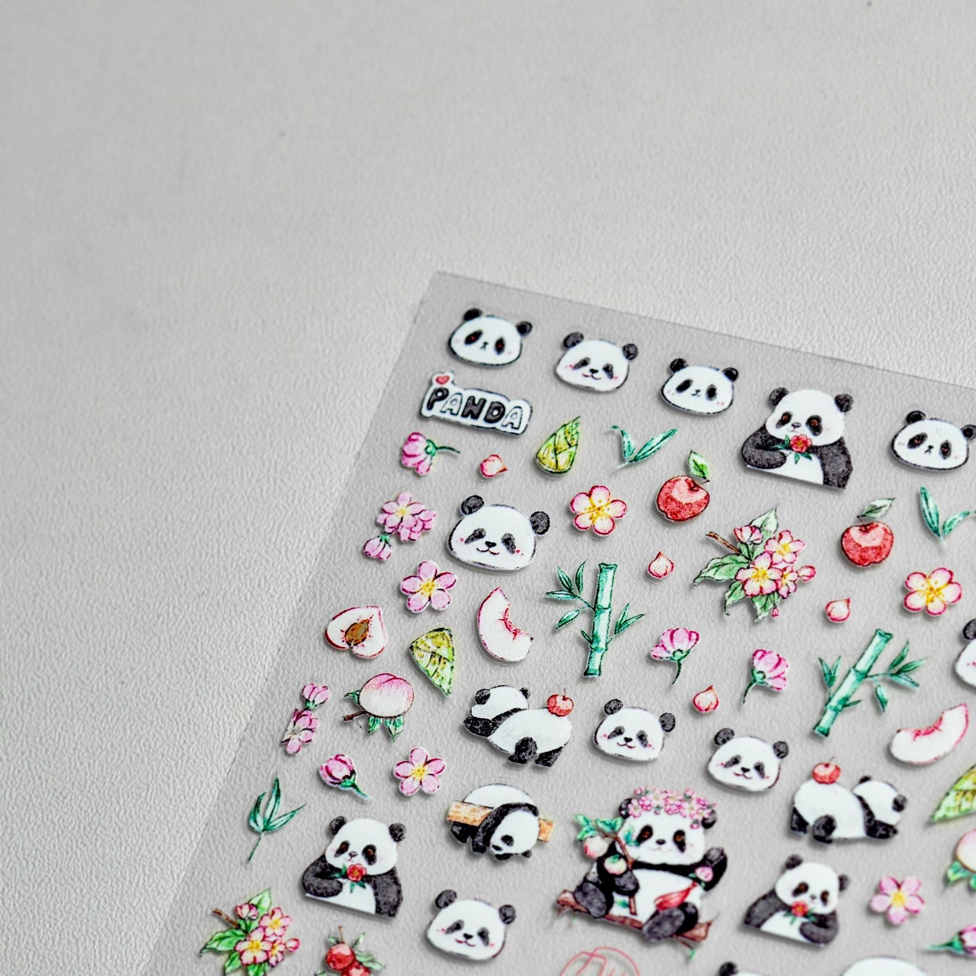 Panda Garden – 5D Embossed Cute Accent Set
