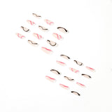 wave color matching press on nail wearing finished nail art fake nail nail art patch nail patch｜365nails