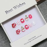 New handmade press-on nails cute cartoon fake nail flakes 3-12 years old