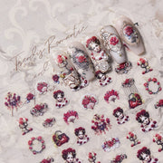 365nails: "Vintage Rose Lady" –Nail Art Stickers