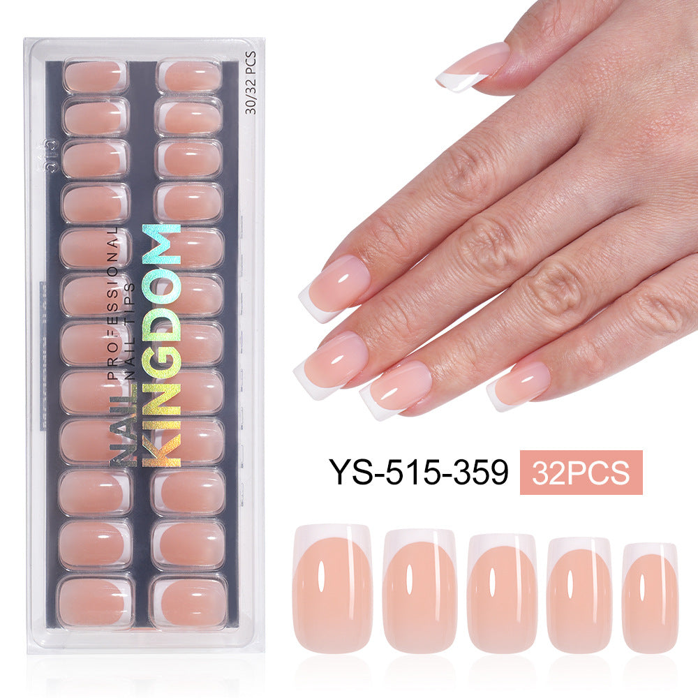 "Classic White French" - Timeless 32Pcs Press-On Nails Set
