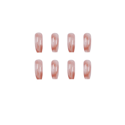 Amber Ice Penetration Wear Nail Art Finished Fake Nail Nail Art Patch Nail Patch Removable Nail Ballet｜365nails